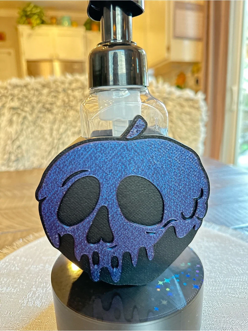 Disney Poison Apple Skull Foaming Soap Holder for Bath & Body Works Bottles
